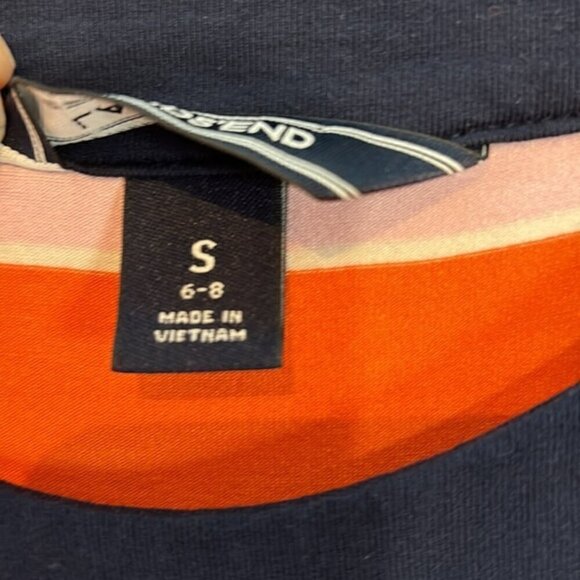 Land’s end stretch Lycra striped maxi dress size small - Picture 11 of 14